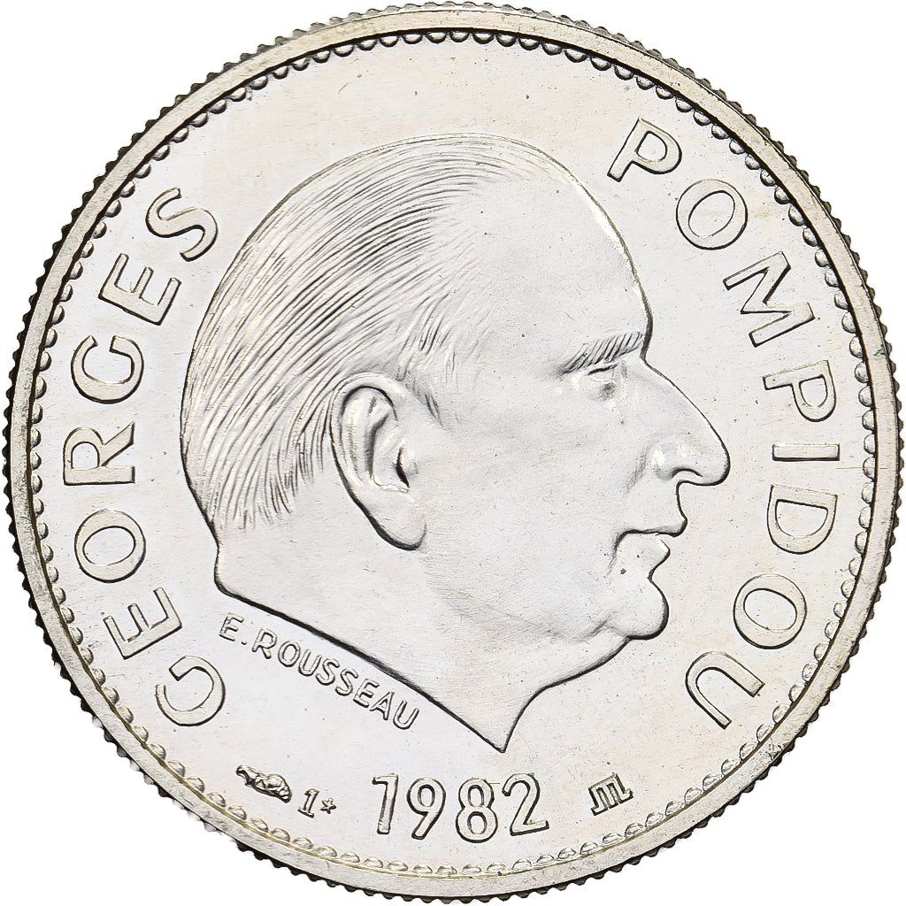 Francia, medaglia, Les Présidents de la République, Georges Pompidou, 1982