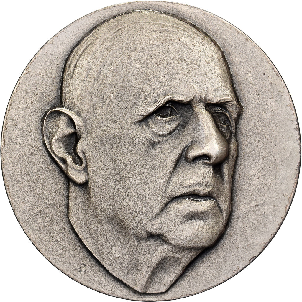 France, Medal, Charles De Gaulle, Silver, MS(63)
