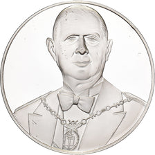 France, Medal, Charles De Gaulle, 1970, Silver, MS(64)