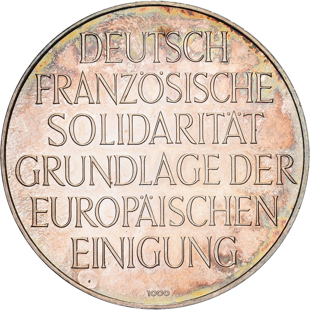 Germany, Medal, De Gaulle et Adenauer, 1962, Silver, AU(55-58)