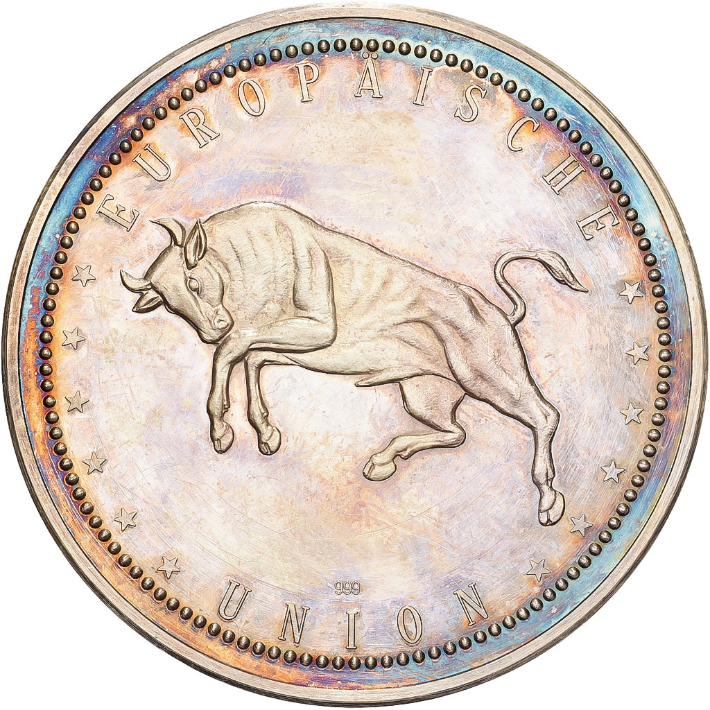 Alemanha, medalha, De Gaulle et Adenauer, Prata, AU(55-58)