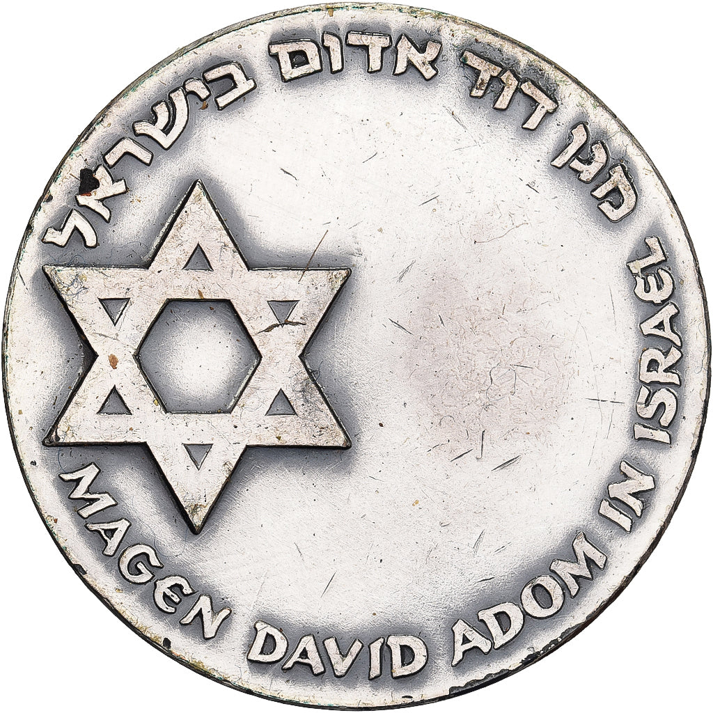 Israel, Medal, Croix Rouge, Silvered bronze, AU(50-53)
