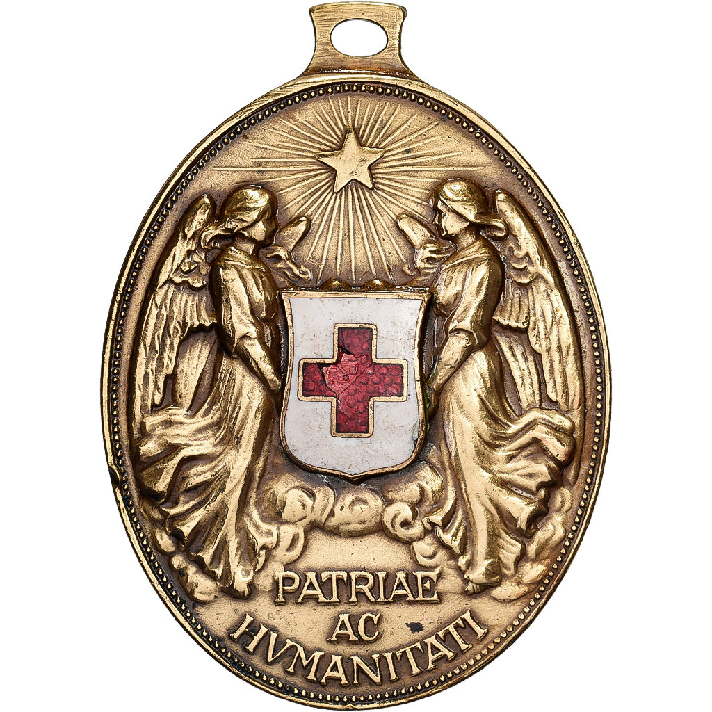 France, Médaille, Croix Rouge, 1914, Laiton, TTB+