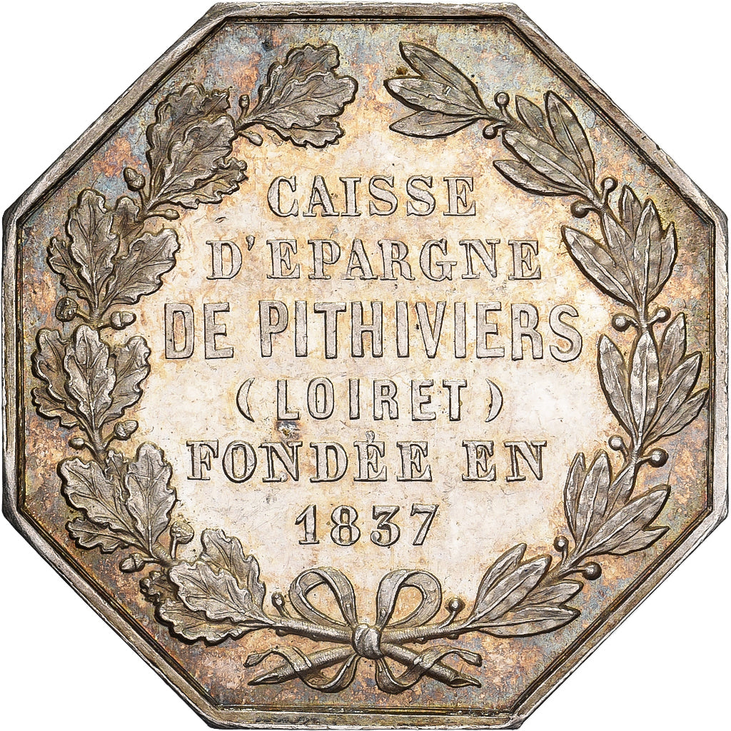 Francia, ficha, Caisse d'Epargne de Pithiviers, Argento, SPL-, Jacqmin:66