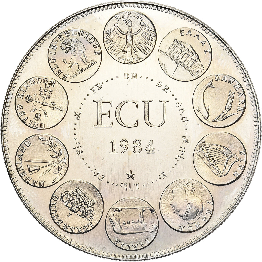 France, Medal, Ecu Europa, Marianne, 1984, Copper-nickel, Rodier, MS(65-70)