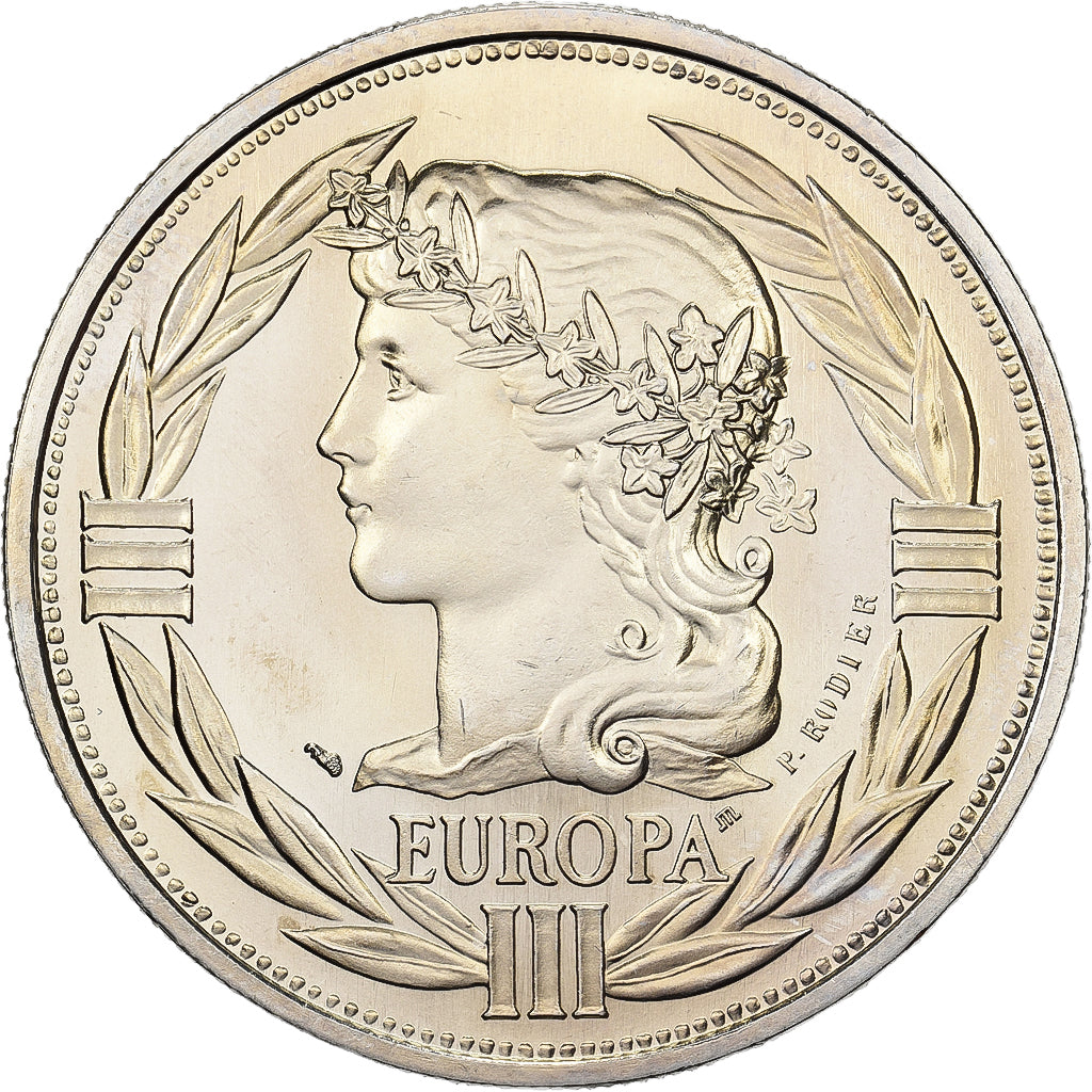 Frankreich, Medaille, Ecu Europa, Marianne, 1990, Kupfer-Nickel, Rodier, STGL