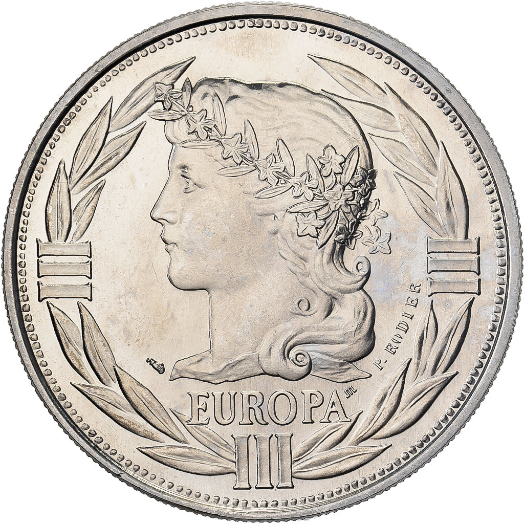 França, medalha, Ecu Europa, Marianne, 1989, Cobre-níquel, Rodier, MS(65-70)