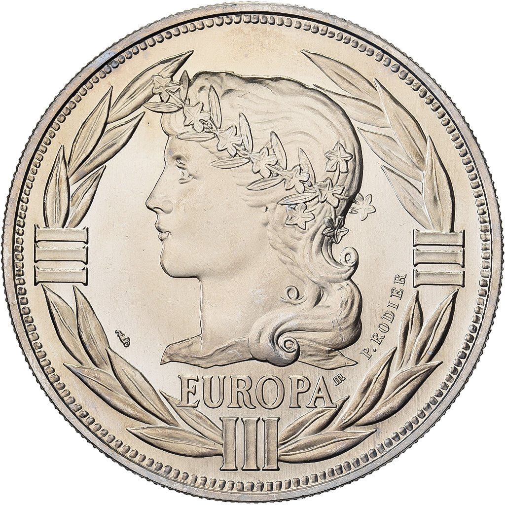 França, medalha, Ecu Europa, Marianne, 1986, Cobre-níquel, Rodier, MS(65-70)