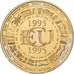 France, Medal, Ecu Europa, 1995, Copper-Nickel Gilt, Rodier, MS(65-70)