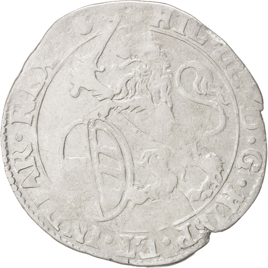 Coin, Spanish Netherlands, BRABANT, Escalin, 1623, Antwerp, VF(30-35), Silver