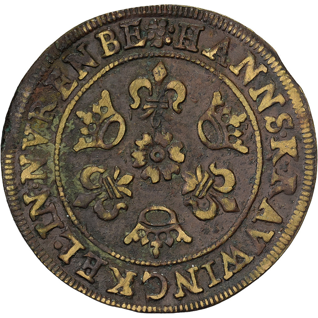 Alemania, zeton, Hans Krauwinckel, Nuremberg token, Latón, BC+