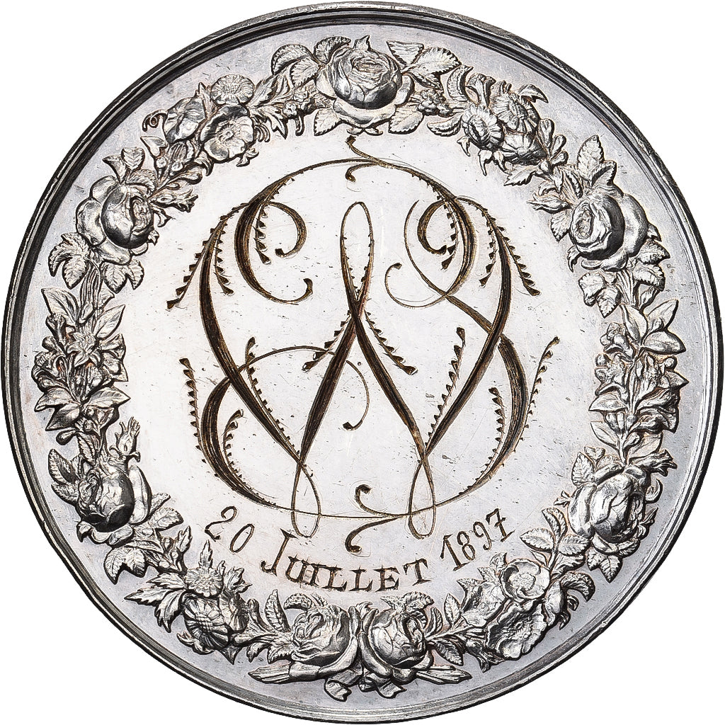 Frankreich, Medaille, Médaille de mariage, 1897, Silber, Gayrard, VZ