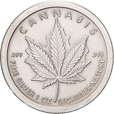 United States, 1 Troy Ounce, Silver Oz, 2015, Sanford, Cannabis, Silver
