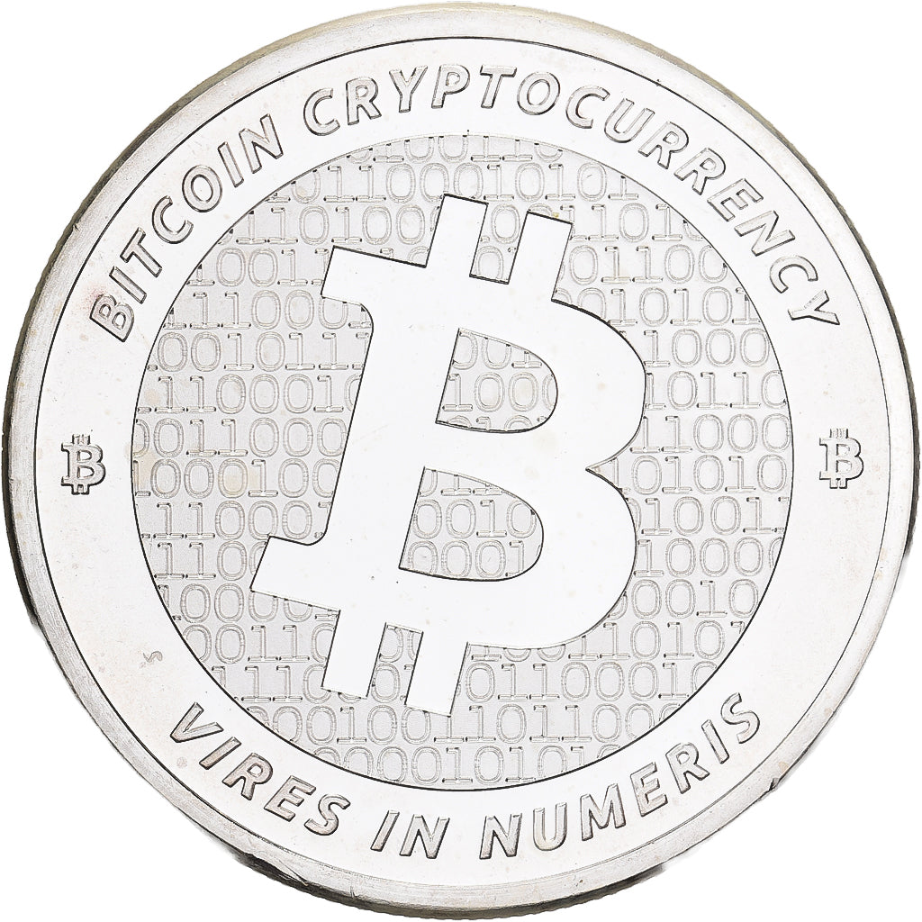 United States, 1 Troy Ounce, Silver Oz, Bitcoin, Silver, MS(64)