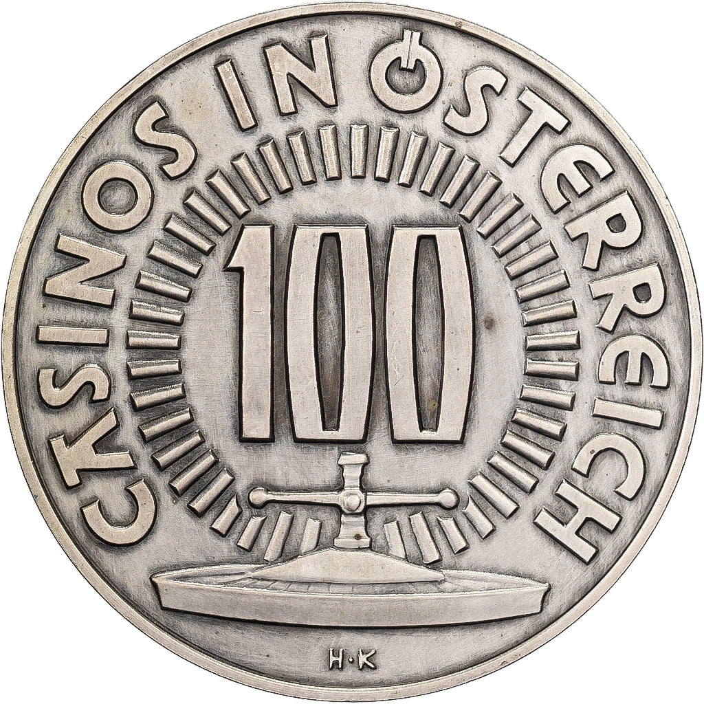 Austria, zeton, Casinos, Silvered Metal, SC