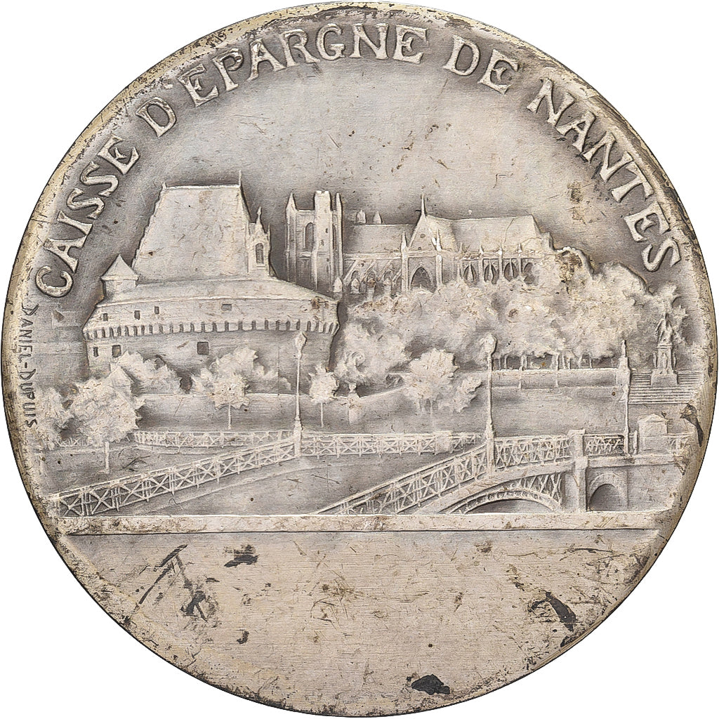 Frankreich, Medaille, Caisse d'Epargne de Nantes, Silber, Dupuis.D, SS