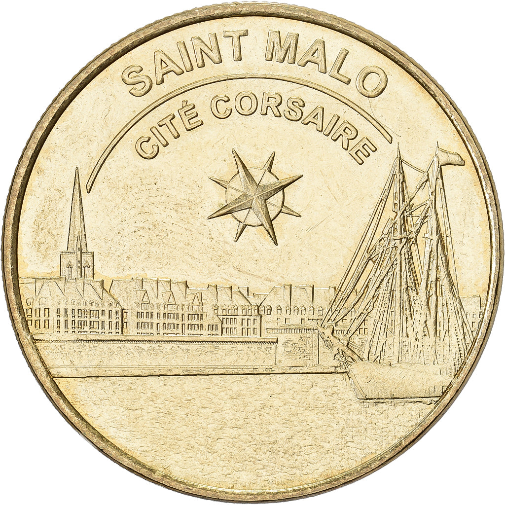 Frankreich, betaalpenning, Saint-Malo - Cité Corsaire, Copper-nickel Aluminium