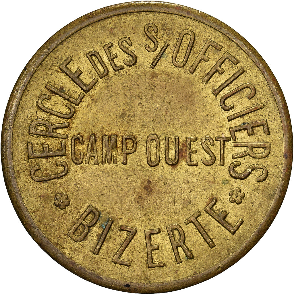 France, Cercle des Sous-Officiers, Camp Ouest, Bizerte, 10 Centimes, VF(30-35)