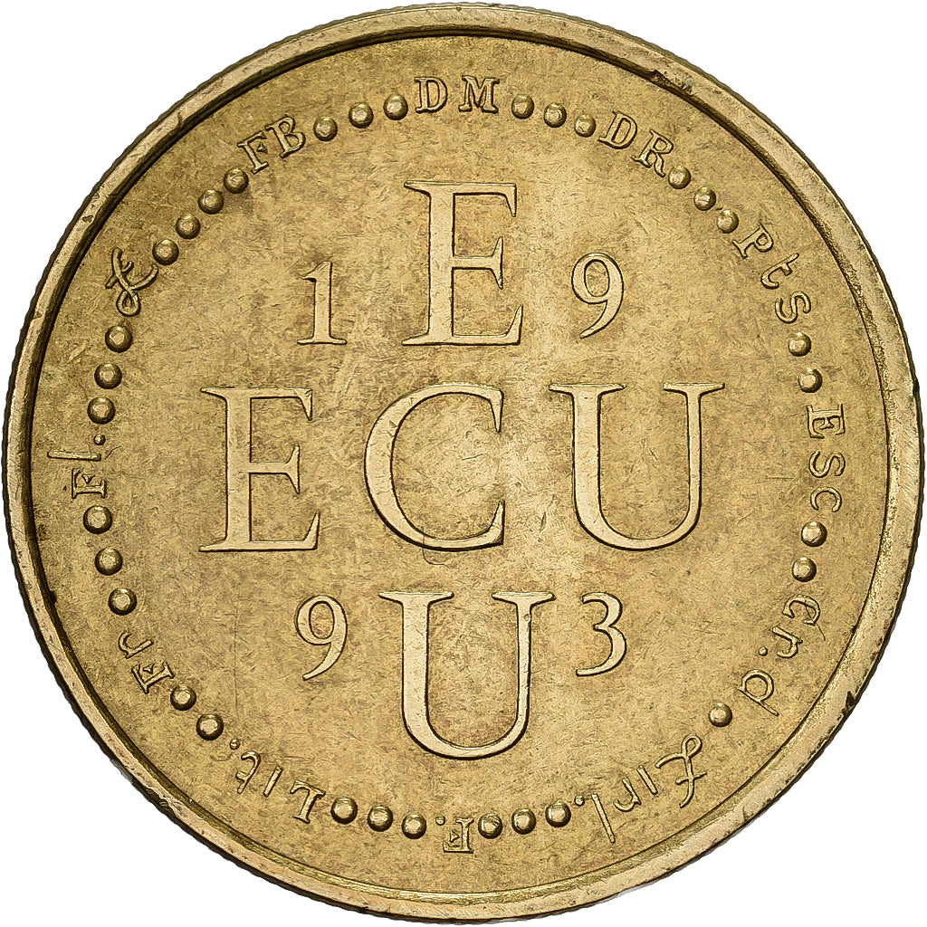 Francia, medalla, Ecu Europa, Marianne, 1993, Bronce, MBC
