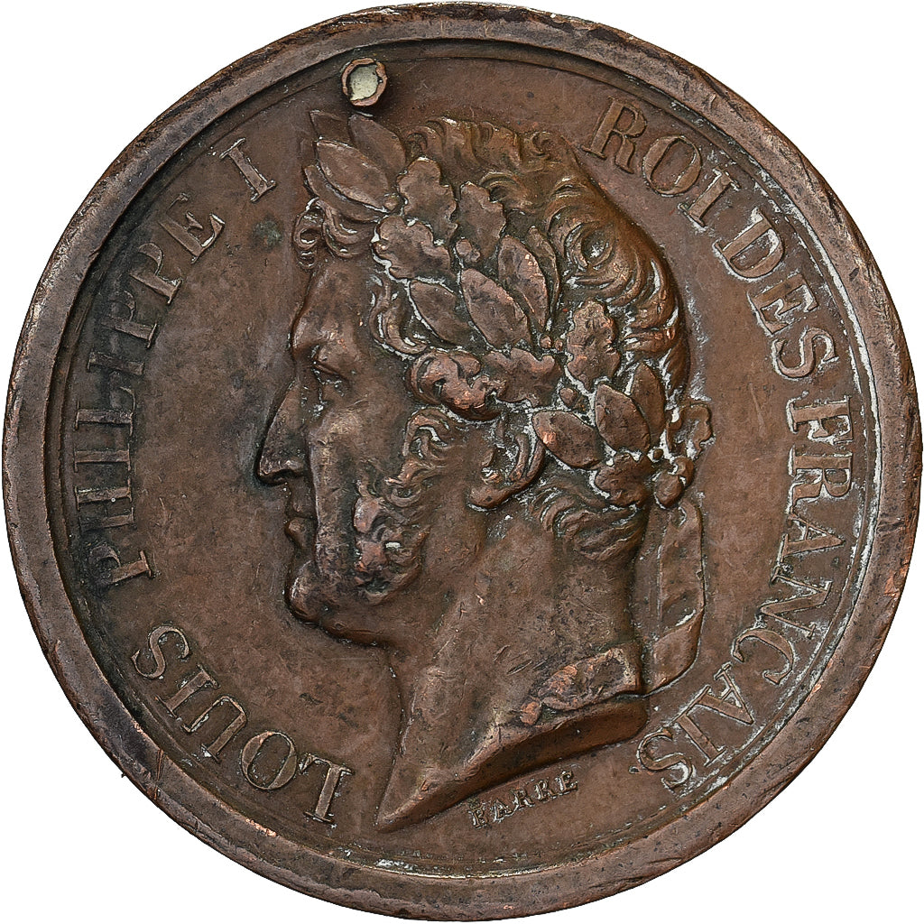 Francja, Token, L'Armée au Duc d'Orléans Prince Royal, 1842, Miedź, VF(30-35)