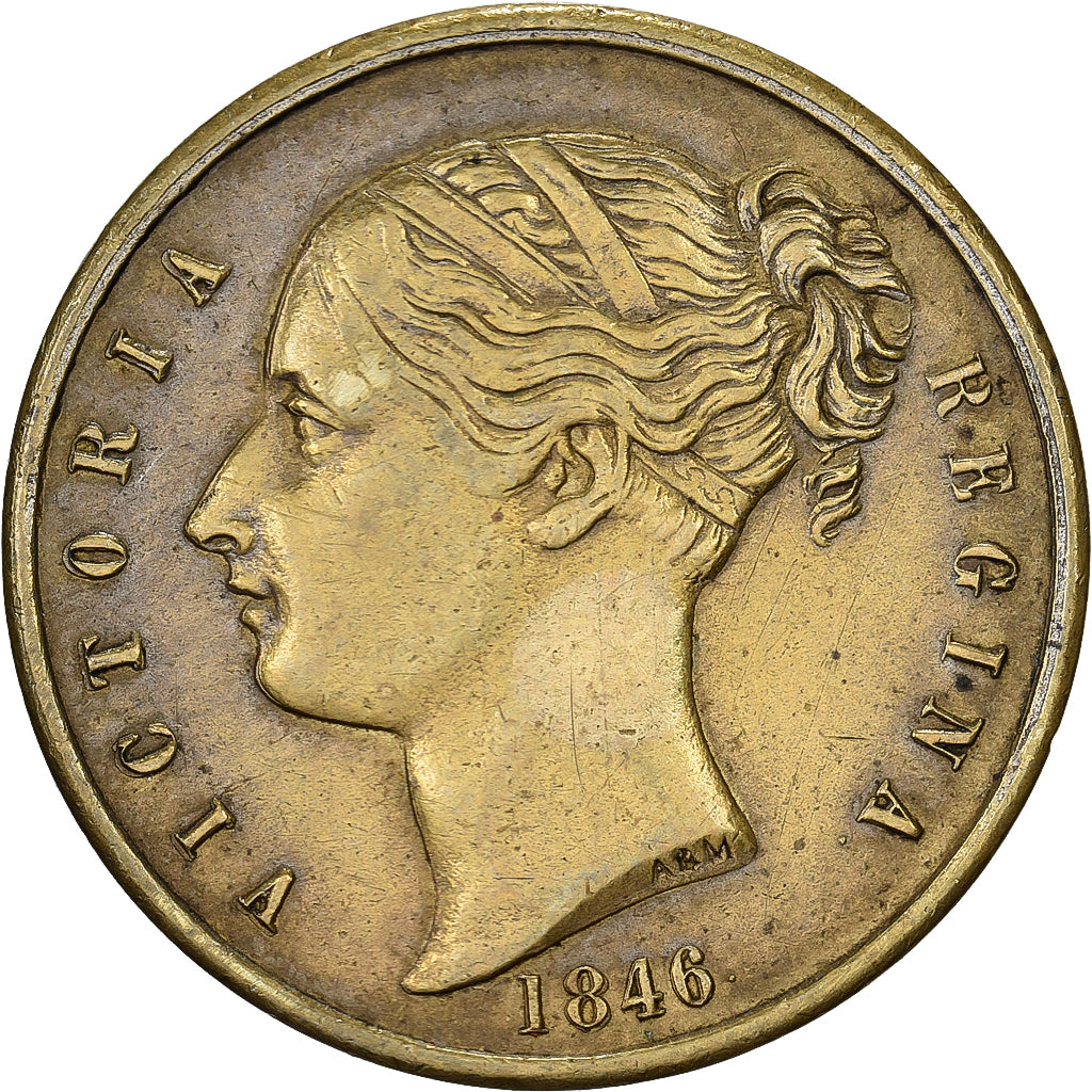 Royaume-Uni, Jeton, Victoria Regina, New Houses Parliament, London, 1847
