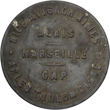 France, Chambre de Commerce, Région Provençale, 10 Centimes, VF(30-35), Zinc