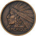 Francia, medalla, Exposition Coloniale Internationale, Paris 1931, Amérique