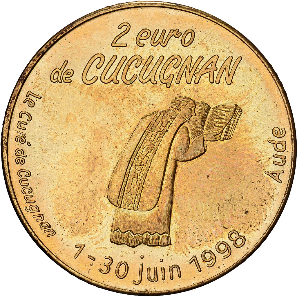 France, 2 Euro, Cucugnan - Alphonse Daudet, 1998, SPL