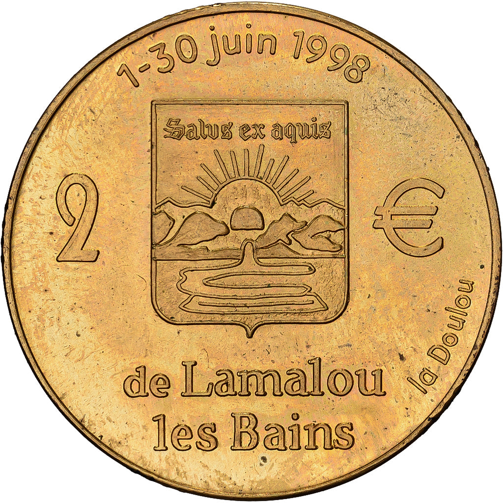 France, 2 Euro, Lamalou les Bains - Alphonse Daudet, 1998, SPL
