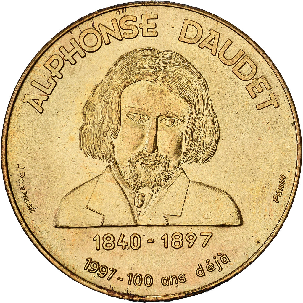 France, 2 Euro, Allevard les Bains - Alphonse Daudet, 1998, MS(63)