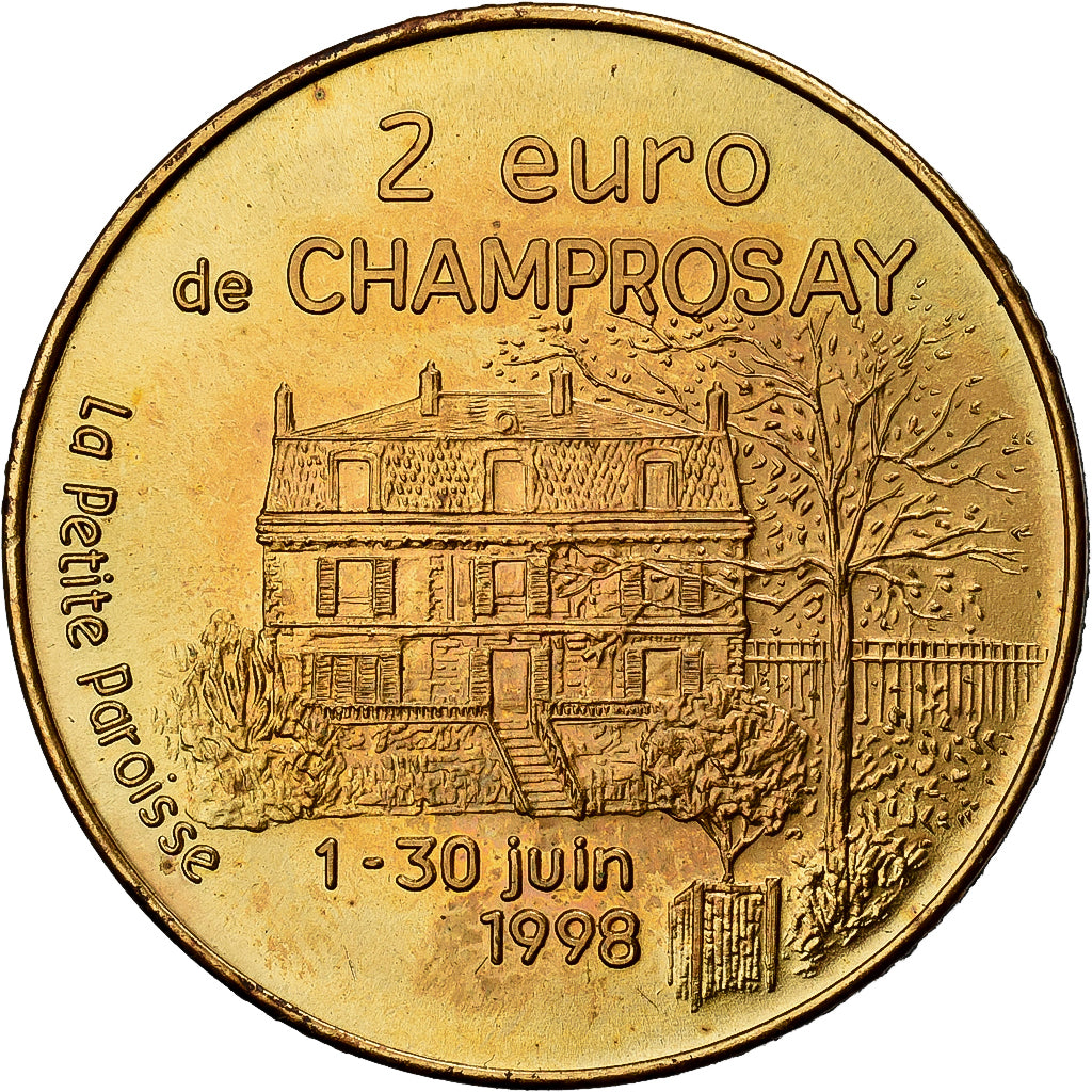 França, 2 Euro, Champrosay - Alphonse Daudet, 1998, N/D, MS(63)