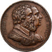 França, medalha, Louis XVIII, Rétablissement de la statue d'Henri IV, Cobre