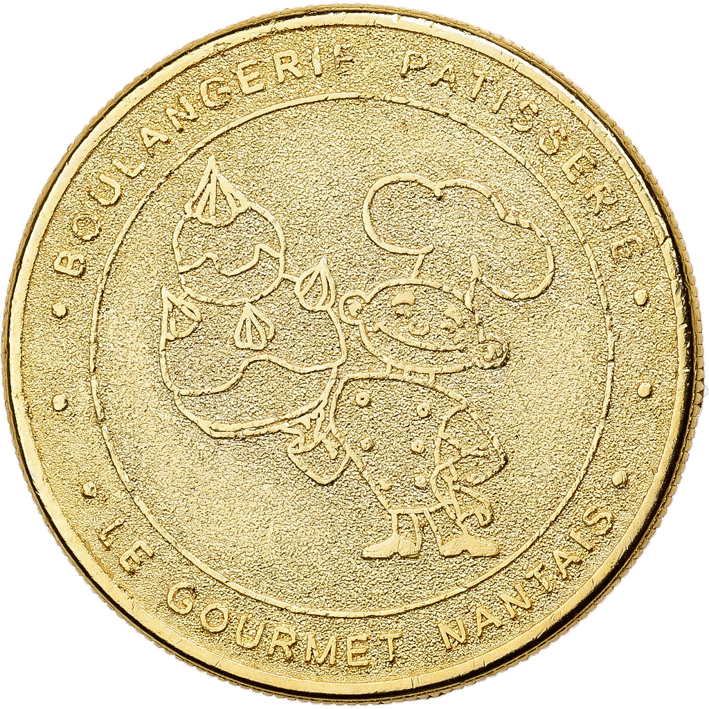 France, Token, Boulangerie Le Gourmet Nantais, Le Belem, Copper-nickel