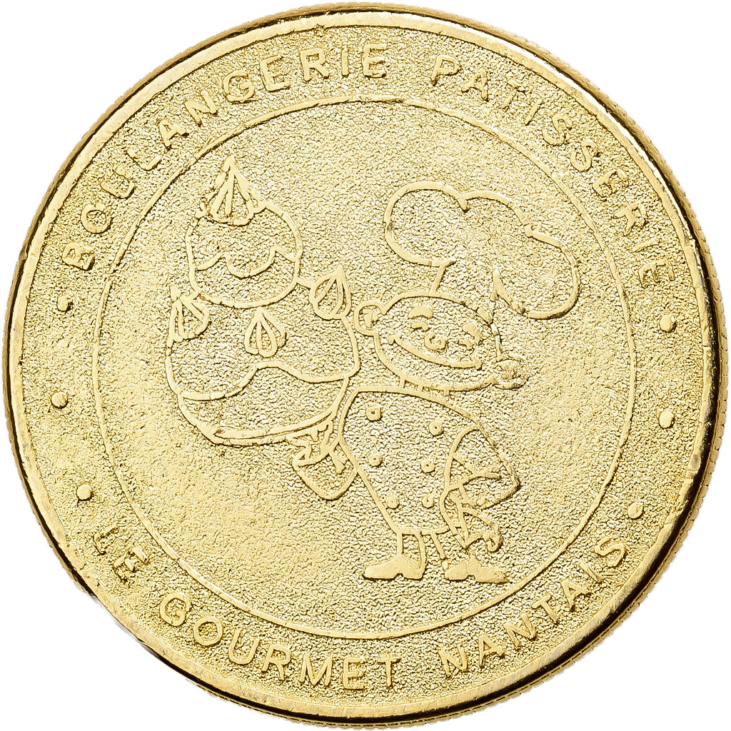 France, Token, Boulangerie Le Gourmet Nantais, Le Blason, Copper-nickel