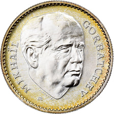 France, Medal, Mikhaïl Gorbatchev, Prix Nobel de la Paix, 1990, Silver, MS(63)