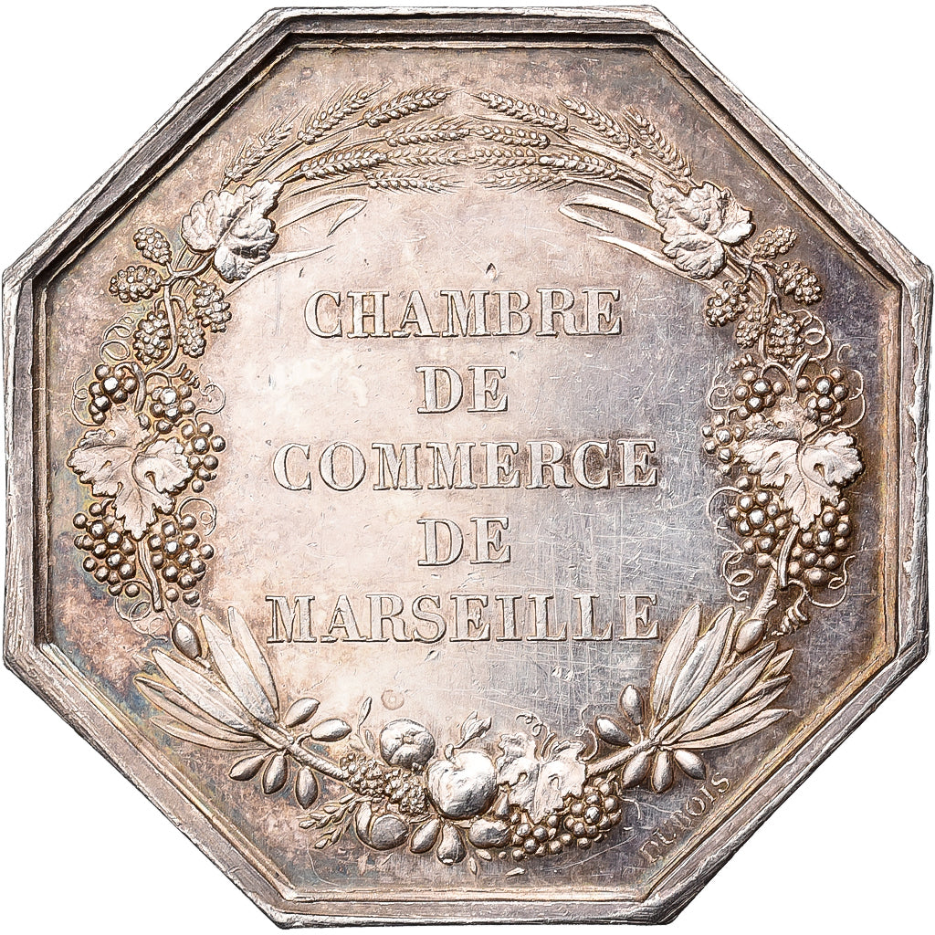 France, Token, Chambre de Commerce de Marseille, 1775, Silver, Dubois.A