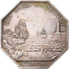 France, Token, Chambre de Commerce de Marseille, 1775, Silver, Dubois.A