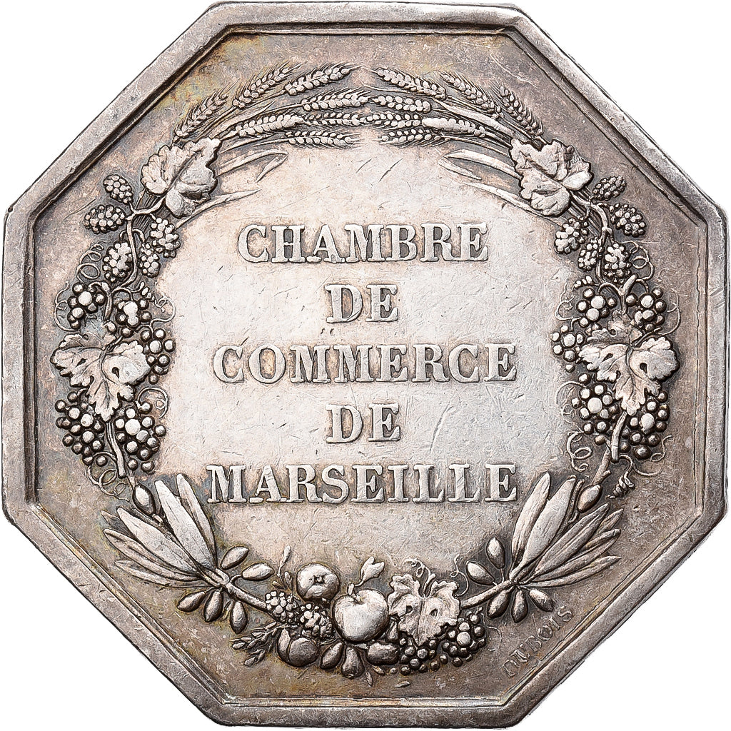 France, Token, Chambre de Commerce de Marseille, 1775, Silver, Dubois.A