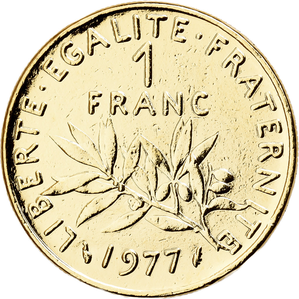 Frankreich, Franc, Semeuse, 1977, Paris, Doré, Nickel, VZ, Gadoury:474