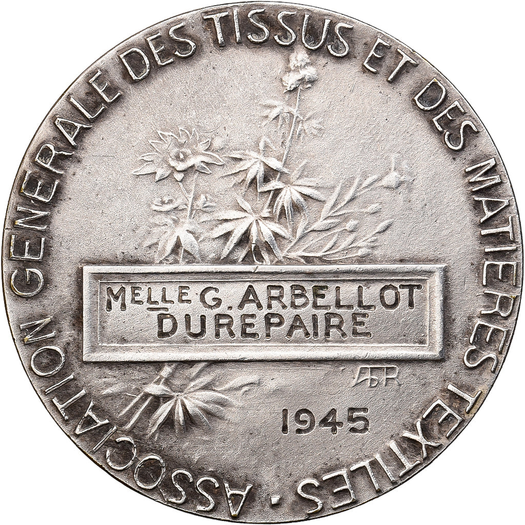 France, Medal, Association Générale des tissus et des matières textiles