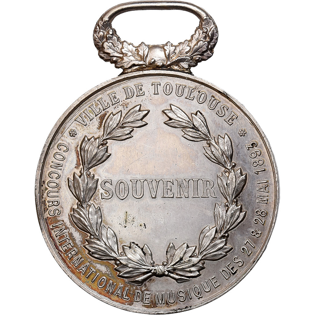 Francia, medaglia, Concours International de Musique, Toulouse, 1893, Bronzo