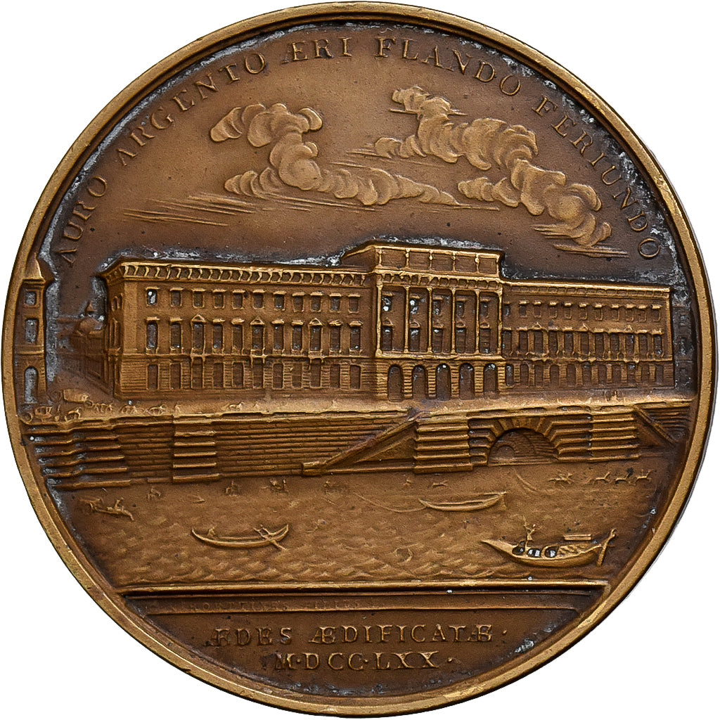 France, Médaille, Souvenir d'une visite à la Monnaie de Paris, 1935, Argent