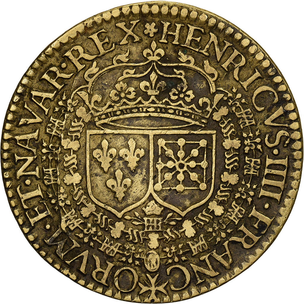 France, Jeton, Henri IV, 1608, Laiton, TB+, Feuardent:11921