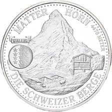 Szwajcaria, medal, Die Schweizer Berge, Srebro, MS(65-70)