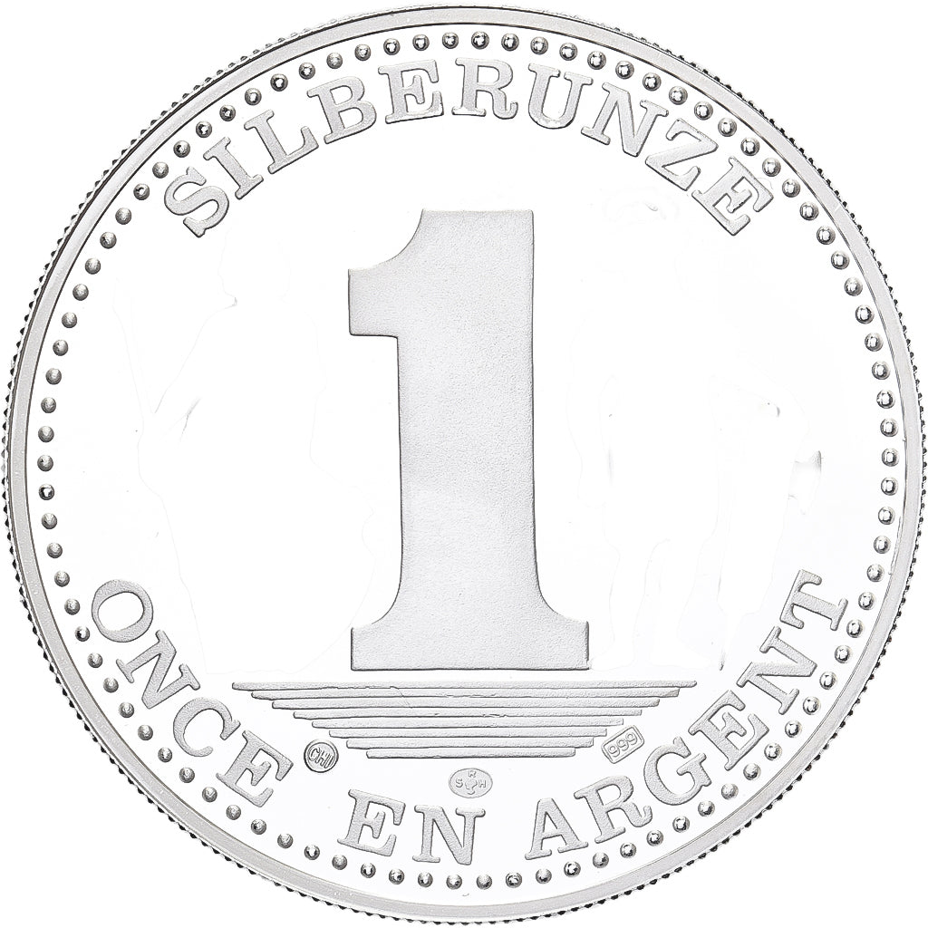 Switzerland, 1 Oz, Delémont, Jura, Cantons Suisses, Bern, Silver, MS(65-70)