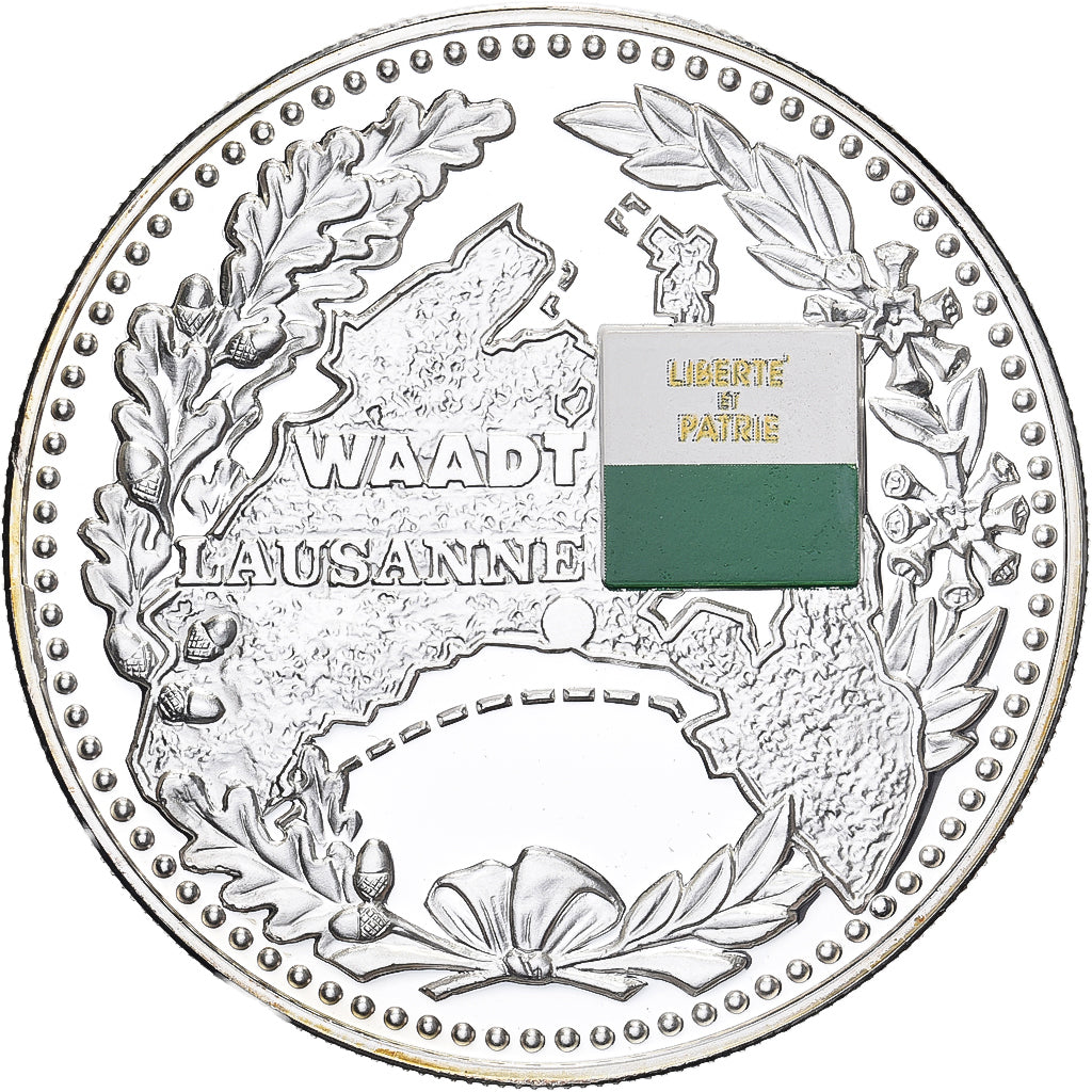 Switzerland, 1 Oz, Waadt, Cantons Suisses, Bern, Silver, MS(65-70)