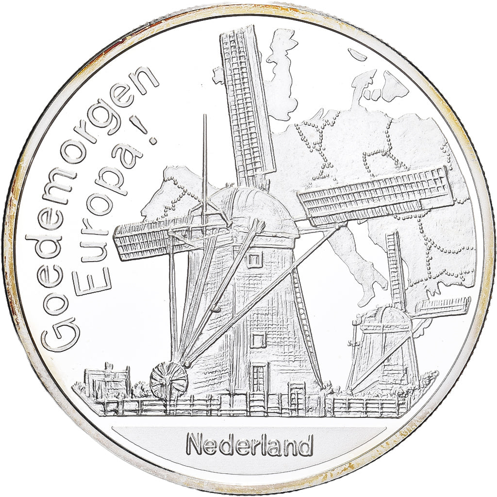 Netherlands, 1 Oz, Goedemorgen Europa, Silver, MS(65-70)