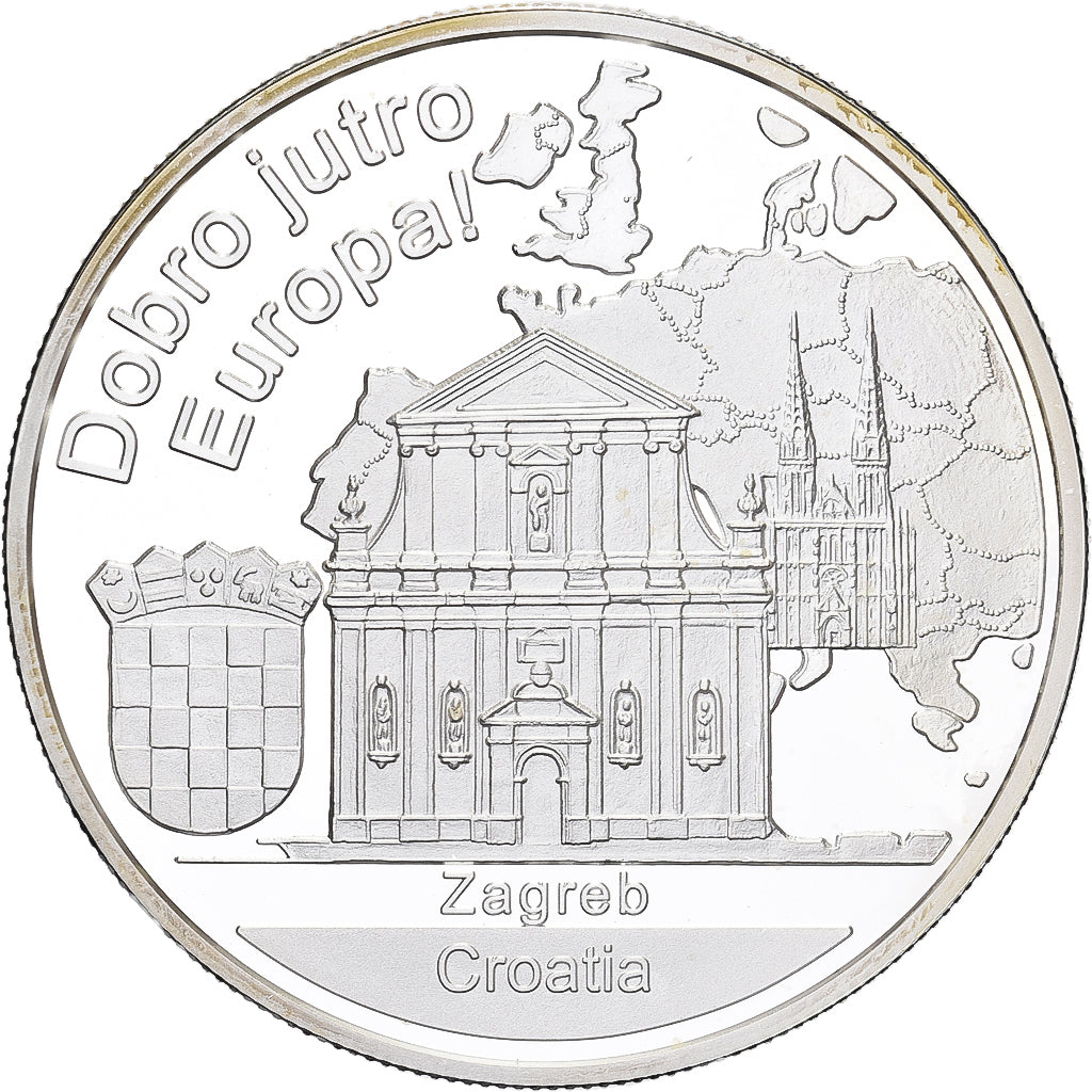Croatia, 1 Oz, Dobro Jutro Europa, Silver, MS(65-70)