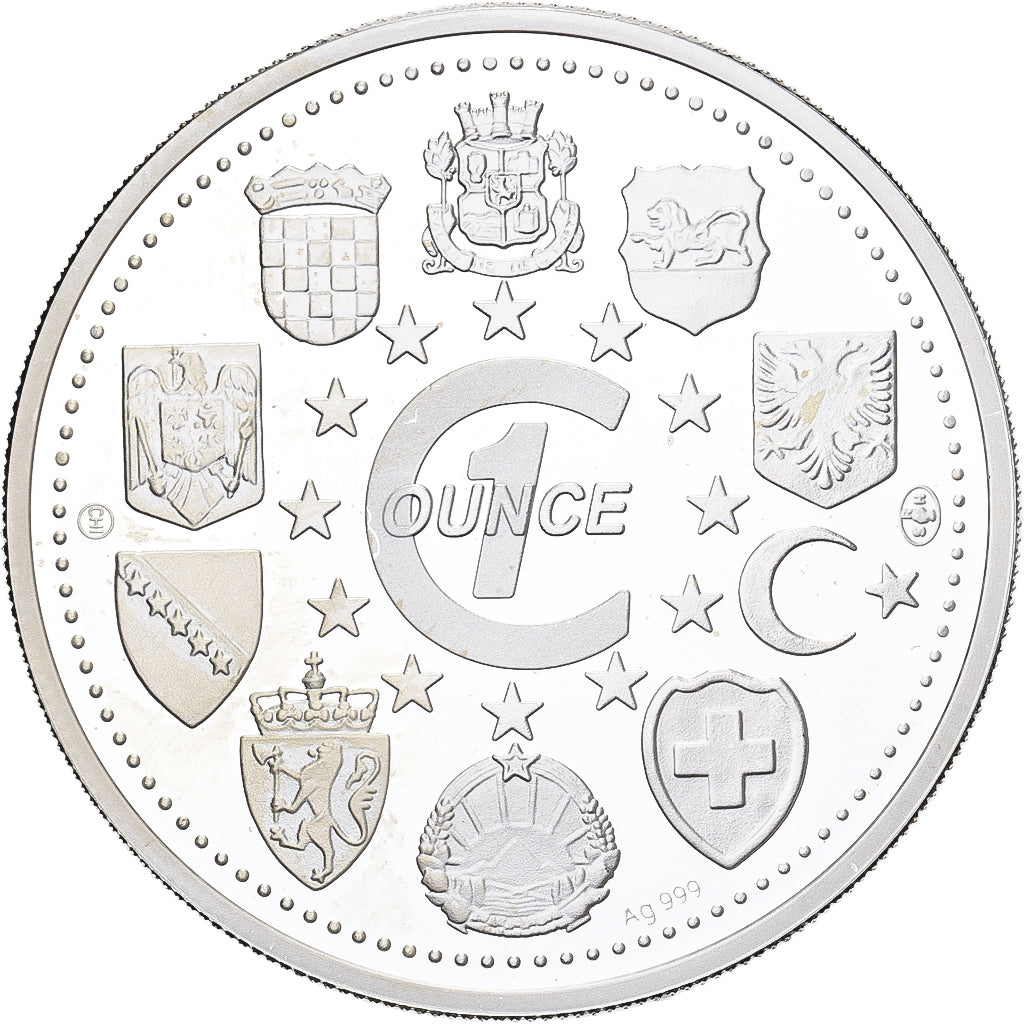 Croatia, 1 Oz, Dobro Jutro Europa, Silver, MS(65-70)