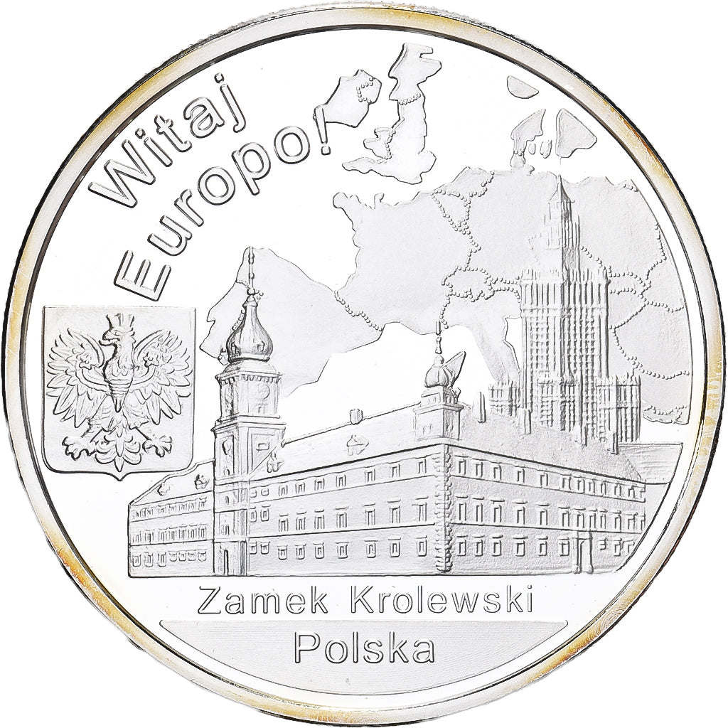 Polonia, 1 Oz, Witaj Europo, Argento, FDC